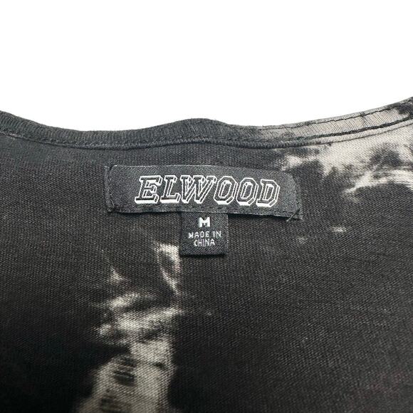 Elwood | Men | Stone Tie Dye Tall Drop Cut Cotton Short Sleeve Tee | Medium - Picture 7 of 9